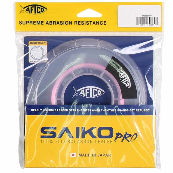 12lb Saiko Pro Fluorocarbon Leader, Pink image number 0