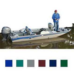 Tourny Tri-Hull Fishing Boat Cover, OB, Forest Grn, Hot Shot, 17'5"-18'4", 85" Beam