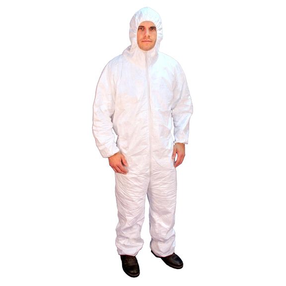 Disposable 3-Layer SMS Coveralls, Hooded image number 1