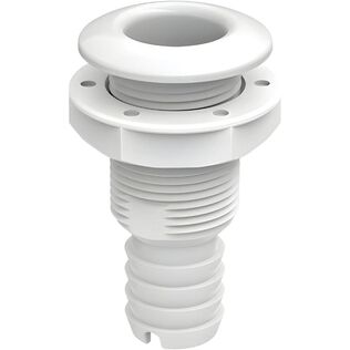 SEAFLO 1-1/2" Thru Hull Fitting with Check Valve White