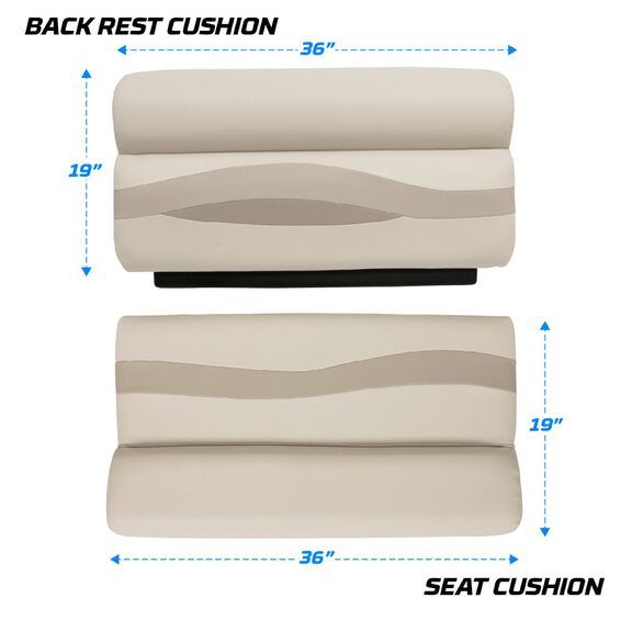 Premier Series Pontoon 36" Bench Cushion Set image number 7