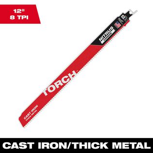 12" 7TPI The TORCH&trade; for CAST IRON with NITRUS CARBIDE&trade;, 1 Pack