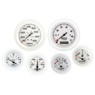 Arctic Series IB/IO w/Tachometer/Hourmeter 6 Gauge Set