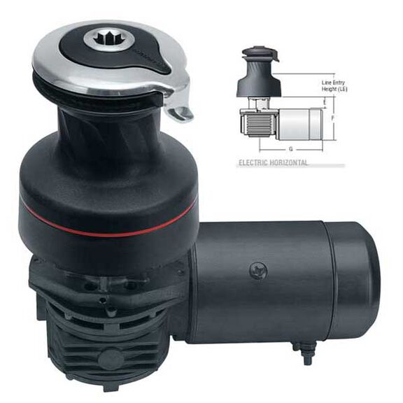 #40 Two-Speed Aluminum Electric Radial Self-Tailing Winch image number 0