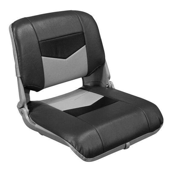 3309-860 Pro Angler Tour Series Fold Down Boat Seat, Charcoal / Marble / Black image number 0