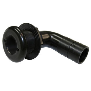 1 1/8" 90&deg; Thru-Hull Fitting, Black
