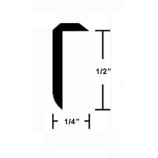 Aluminum Cockpit Coaming - 1/2" H x 1/4" W