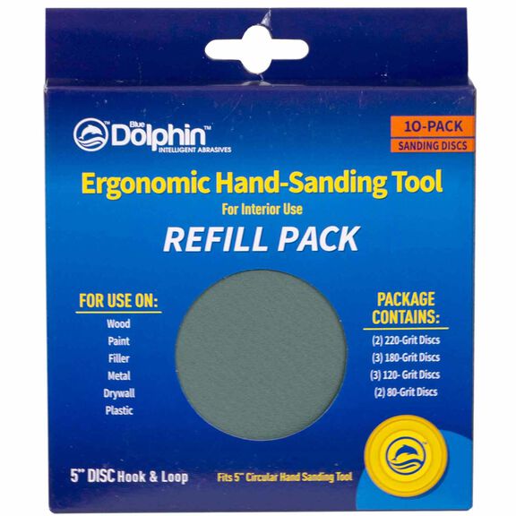 Ergonomic Hand-Sanding Tool Refill Pack, 10-Pack image number 0