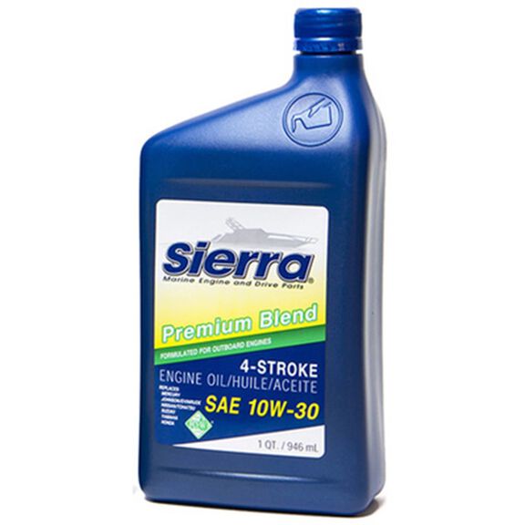 Sierra 10W-30 4 Stroke Conventional Marine Engine Oil, 1 Quart image number 0