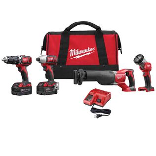 M18&trade; Cordless Lithium-Ion 4-Tool Combo Kit 2696-24