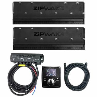 Zipwake 450S Standard Dynamic Fully Automatic Trim Control System Kit with Remote Control, Built-in GPS, 3D-Gyro and 3D Accelerometer and Interceptors 26.8" Width, 6.1" Depth, 10.8" Height