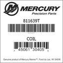 Mercury Marine / Quicksilver Distributor Pick-Up Coil image number 1