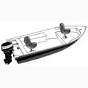 Styled-to-Fit Boat Cover for Narrow V-Hull Fishing Boats O/B image number 1