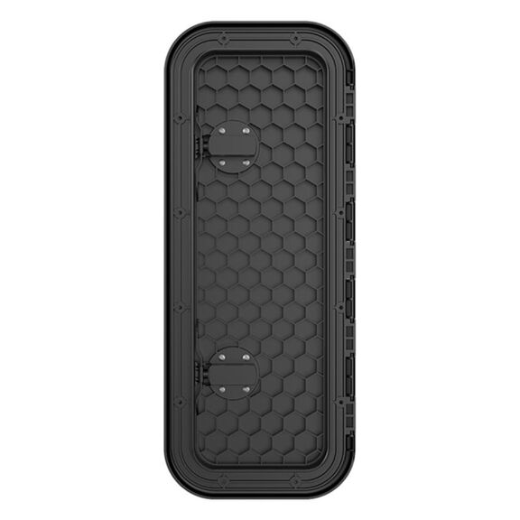 Locking Marine Boat Rectangular Access Hatch (Black) - 243mm x 607mm image number 3