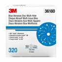 3M&trade; Hookit&trade; Blue Abrasive Disc, 6" x 320 Grit, Multi-hole, 50 Discs/Carton, 4 Cartons image number 0