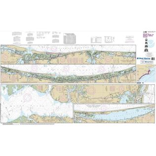 Maptech&reg; NOAA Recreational Waterproof Chart-Intracoastal Waterway Neuse River to Myrtle Grove Sound, 11541