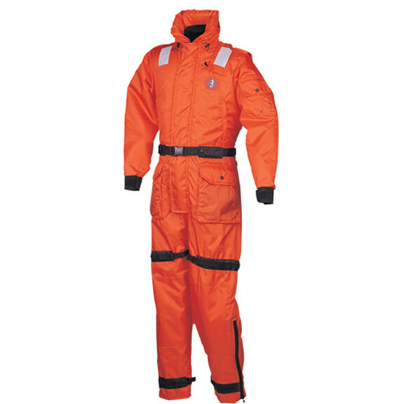 Anti-Exposure Work Suit, Small, 30"-34" Chest, Orange image number 0