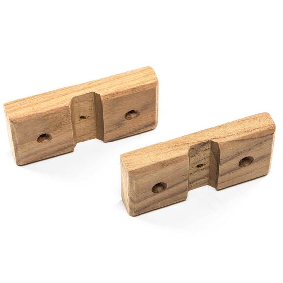 Teak Rod Storage Rack Mounting Board, Pair image number 3