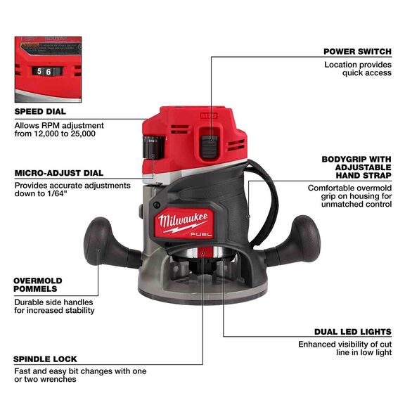 M18 FUEL&trade;  1/2" Router image number 1