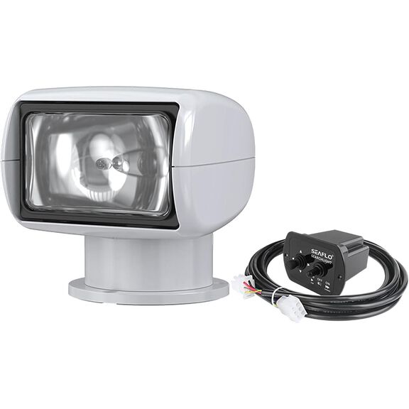 SEAFLO 01 Series 24V Remote Control Halogen Searchlight, 50W, 100000cd, IP65 image number 0