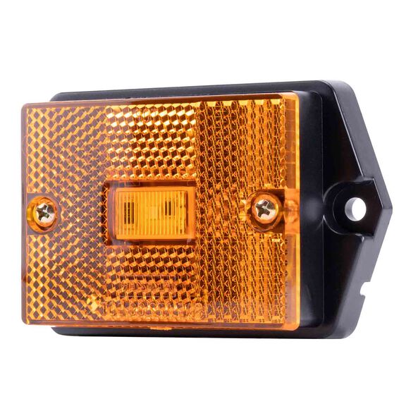 2-3/4" LED Rectangular Ear Mount Clearance/Side Marker Trailer Light, Amber image number 1