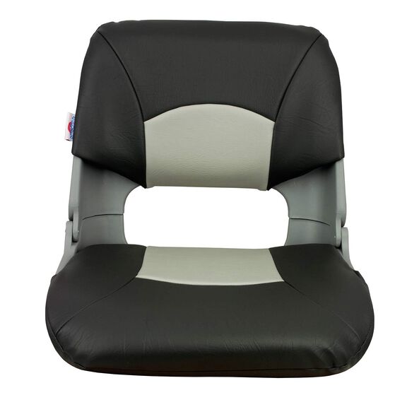 Skipper Folding Seat, Charcoal And Gray Upholstery With Gray Shell image number 0