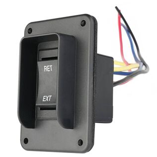SEAFLO Power Stabilizer Jack Rocker Switch with Wiring Harness, 30A, 12V/24V
