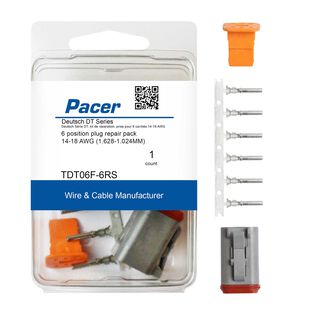14-18 AWG DT Deutsch Plug Repair Kit, 6 Position