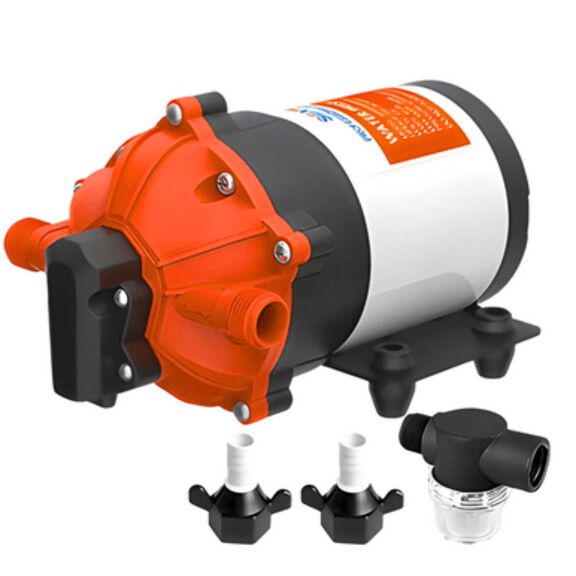 SEAFLO 53-Series DC Diaphragm Water Pump &ndash; 7.0 GPM, 60 PSI, 12V | Heavy-Duty, Self-Priming, Bypass with Pressure Switch, Continuous Duty image number 0