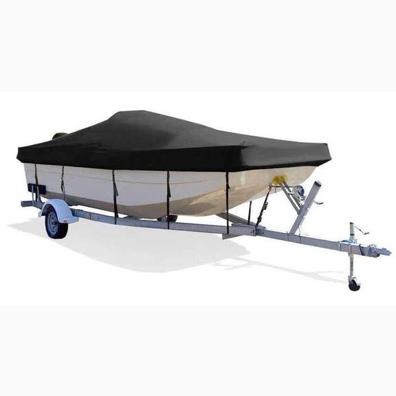 Bay Boat Cover, OB, Pacific Blue, Hot Shot, 15'5"-16'5", 82" Beam image number 0