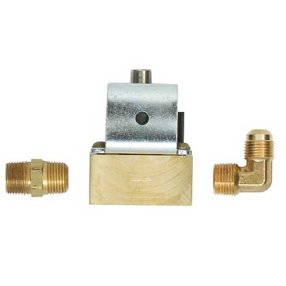 12V Low-Pressure Brass Full-Flow 3/8" Solenoid Valve image number 0
