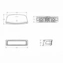 Contour Combination Starboard Navigation/Docking Light, 2 Nautical Miles, White/Green image number 4