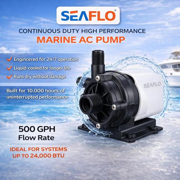 SEAFLO 500 GPH 230V Marine AC Circulation Pump image number 5