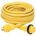Marinco 50 Foot Shore Power Cord Set, 30 Amp, 125V, Yellow image number 0