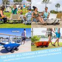 40qt. Cuddy Floating Cooler and Dry Storage Vessel with Cuddy Crawler Wheel Kit image number 3