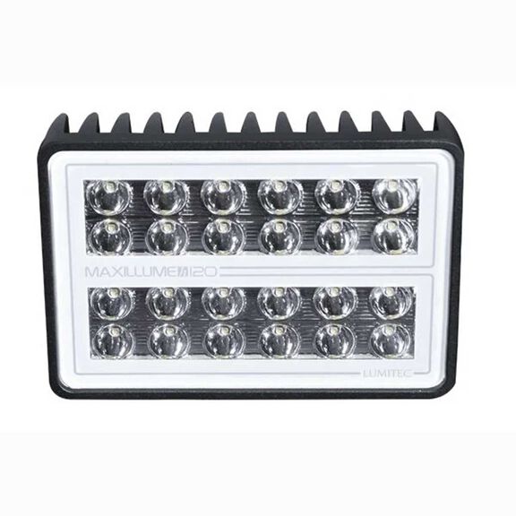 Maxillume h120 Trunnion Mount LED Floodlight, 12,000 Lumen, White Dimming, Black Housing image number 2