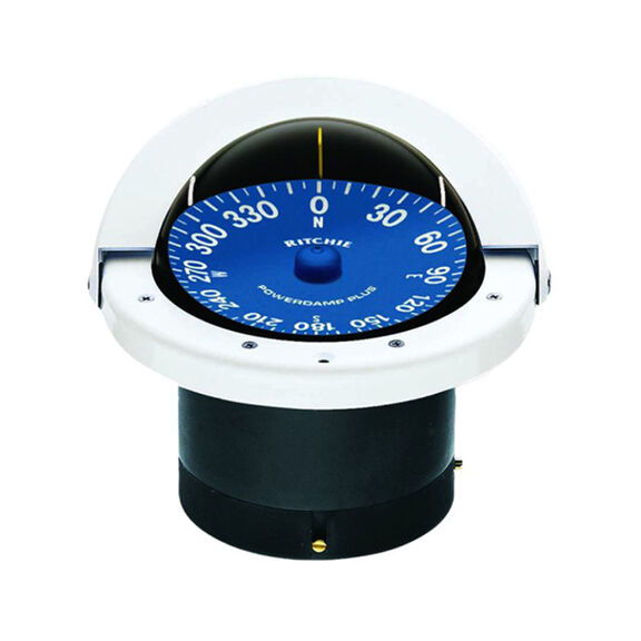 SuperSport Flush-Mount Compass, 4-1/2" Apparent Reading, White image number 0