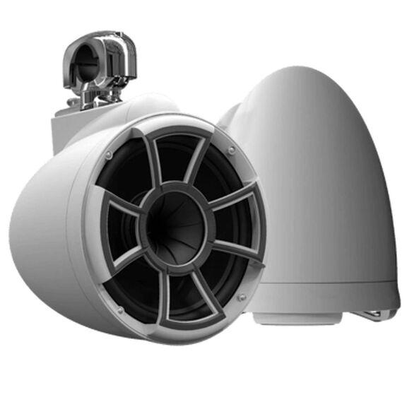 Wet Sounds REV 10 White Special Edition Revolution Series 10" Matte White Tower Speakers with Stainless Steel Swivel Clamps (Pair) image number 0