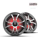 Wet Sounds REVO 8 inch High Output Coaxial Speakers w/ XS-Gunmetal Stainless Steel RGB Grilles image number 0
