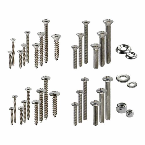 Master Mariner Fastener Kit, 624 Piece, Stainless Steel image number 1
