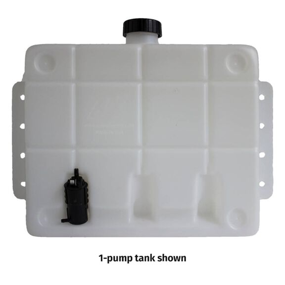 Wiper Reservoir, 10L, 3 x 12V Pump (New Style) image number 0