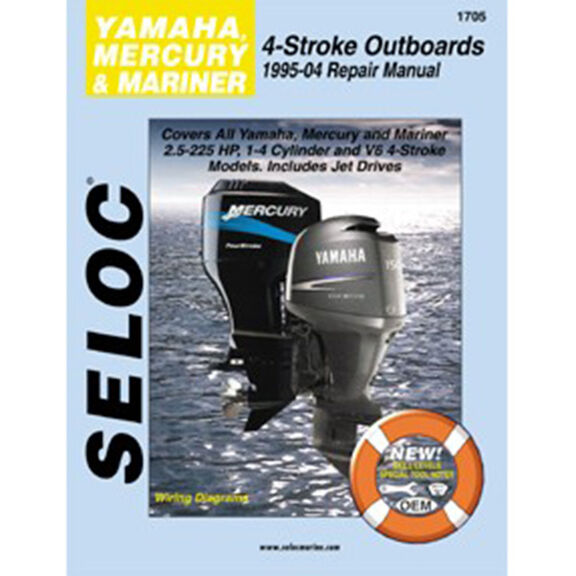 Repair Manual - Yamaha Mercury Marine Outboards, 1995-2004, All 4-stroke engines, 2.5-225HP image number 0