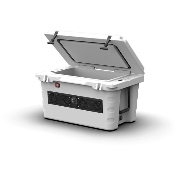 Wet Sounds SHIVR-55-WHI 58 Quart Ice Chest in White with Built in Powered Bluetooth Soundbar image number 1