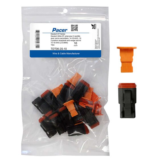 DT Deutsch Plug and Wedge Lock Kit, 2 Position, 10 Pack image number 0