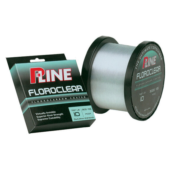 Floroclear Fluorocarbon Coated Mono Line, Fluorescent Clear/Blue, 300 yds. image number 0