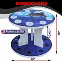Guy Harvey Sailfish Spinning 9 Fishing Rod Storage Rack, Vertical Fishing Pole Rod Holder image number 6