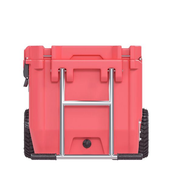 RollR 60 Quart Wheeled Hard Cooler with Tow Handle, Coral image number 6