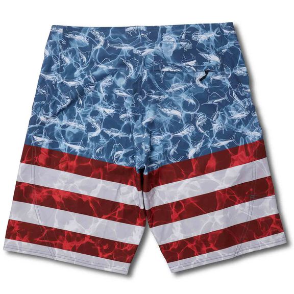Men's Sharkskin Americamo Board Shorts image number 1