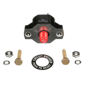 Quicksilver 11178A01 50 Amp Circuit Breaker w/ Nut Connections and Attaching Hardware