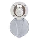 Recessed Shower Warm White Cup with Stainless Steel Lid, Small Warm White Sprayer, 6' Stainless Steel Hose image number 4